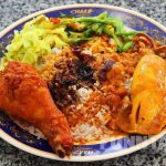 Populernya Hidangan Malaysia Nasi Kandar Dengan Ayam Goreng