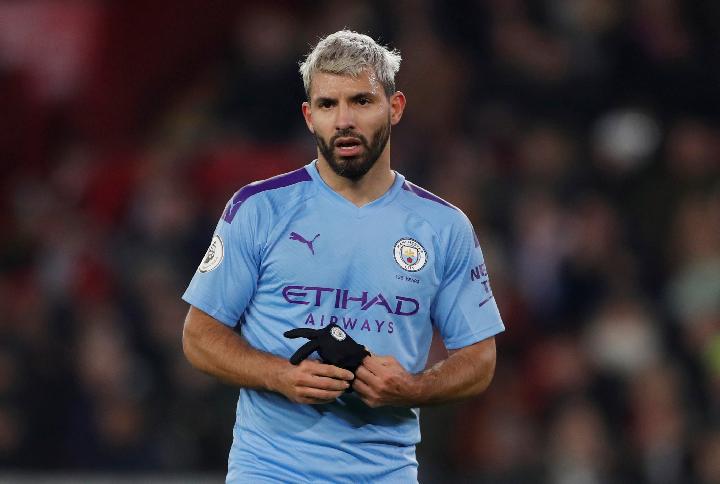 Penyerang Argentina Sergio Aguero Klub Man City