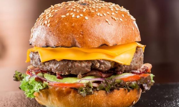 Hidangan Barat Sebuah Makanan Roti Burger
